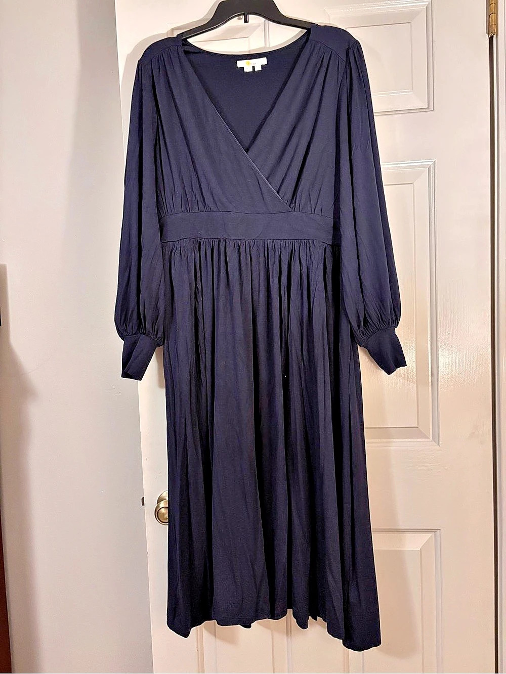 Boden Navy Long Sleeve Midi Dress Size 14R